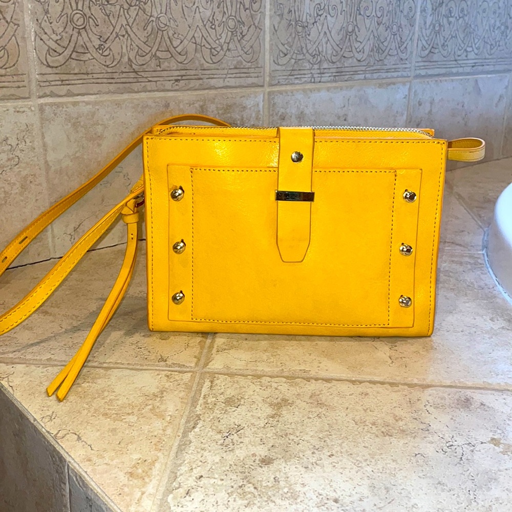 Botkier Warren City crossbody yellow artisan color.  Great condition